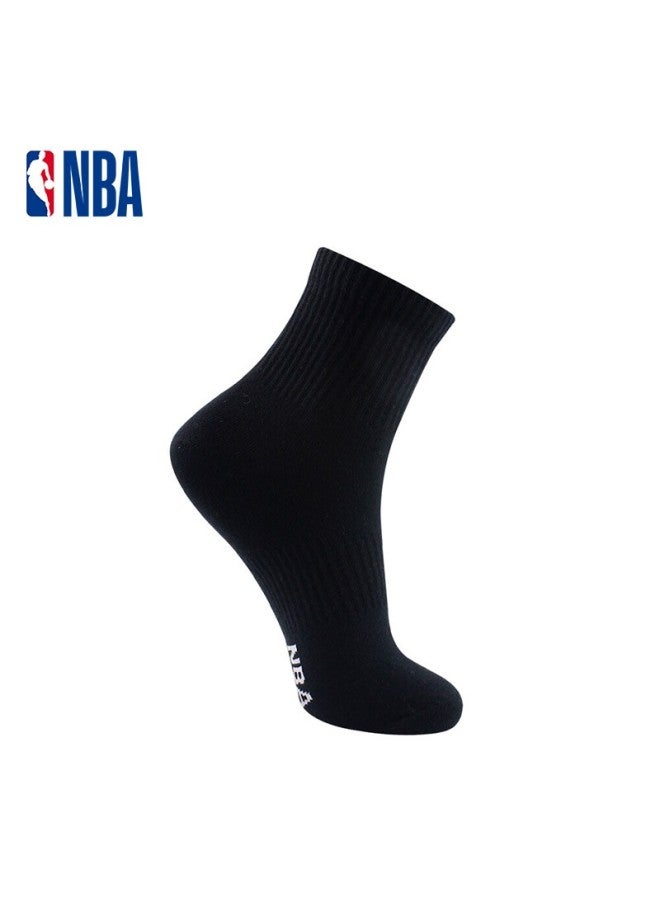 NBA جوارب رجالية، جوارب رياضية غير موسمية، جوارب قطنية بدون seams، جوارب قطنية ممشطة، جوارب تدريب مطرزة للجري وكرة السلة، 1 زوج - Image 4