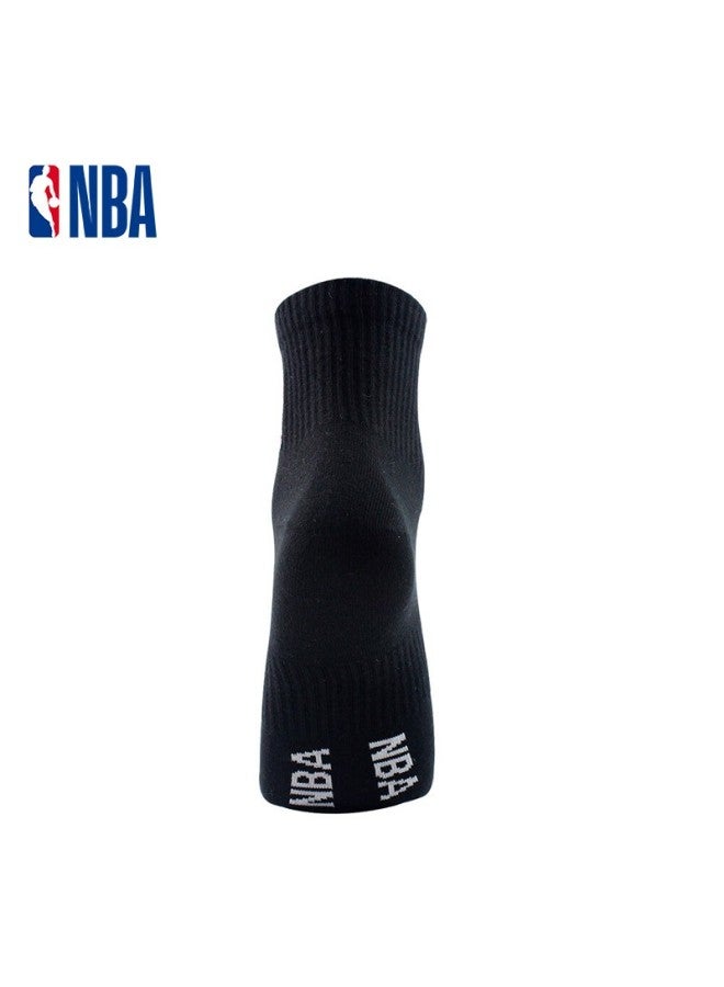 NBA جوارب رجالية، جوارب رياضية غير موسمية، جوارب قطنية بدون seams، جوارب قطنية ممشطة، جوارب تدريب مطرزة للجري وكرة السلة، 1 زوج - Image 5