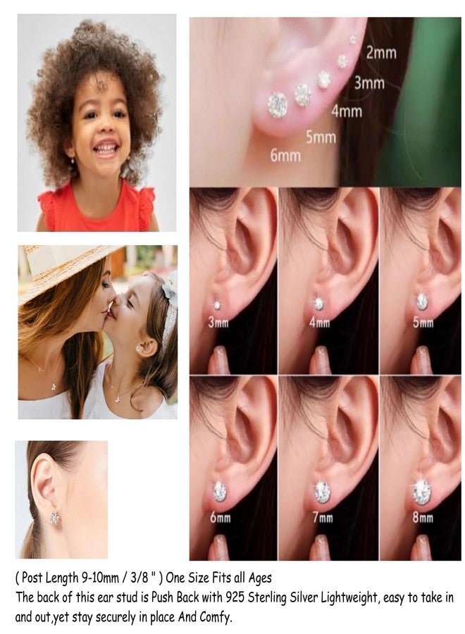 آيسروز أقراط مرصعة بطبعة مخلب من الفضة الإسترليني عيار 925 مع كريستال 5466 (خالية من النيكل) (برتقالي) - Image 4