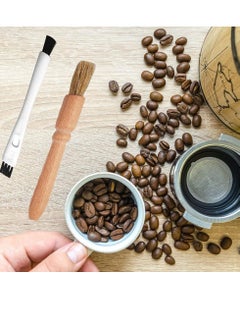 Oasisgalore 5 Pcs Coffee Brush Set Professional Espresso Brush Kit, Include Wooden Coffee Machine Cleaner and Nylon Espresso Brush  - Image 4