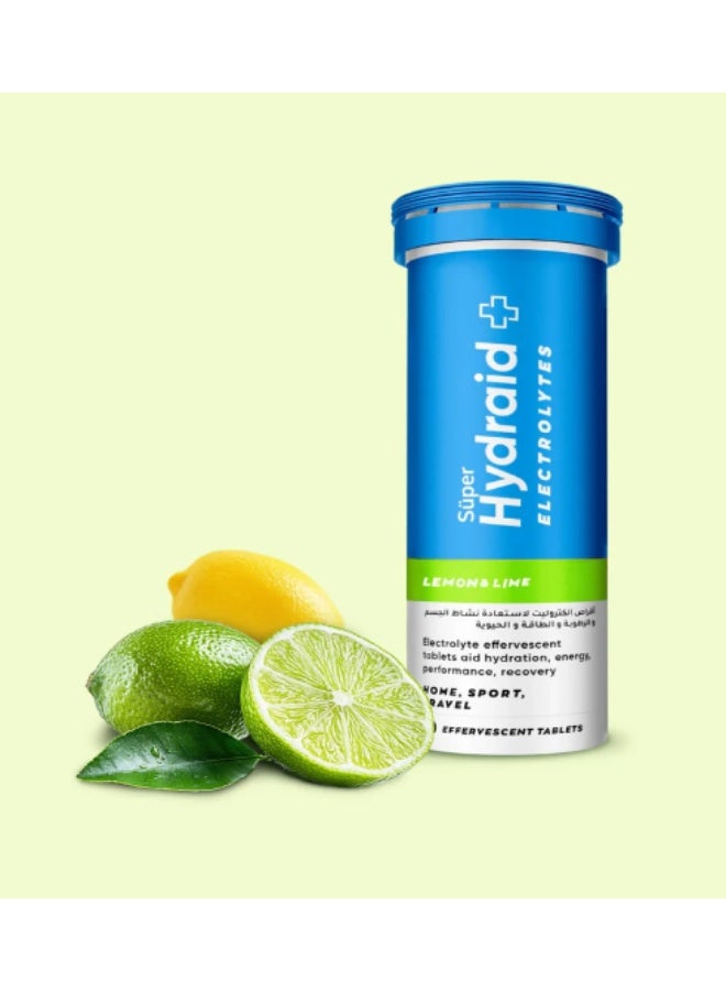 سوبر أقراص سوبر هايدرايد بنكهة الليمون والليمون الحامض، 10 أقراص - لترطيب الجسم وزيادة الطاقة - Image 1