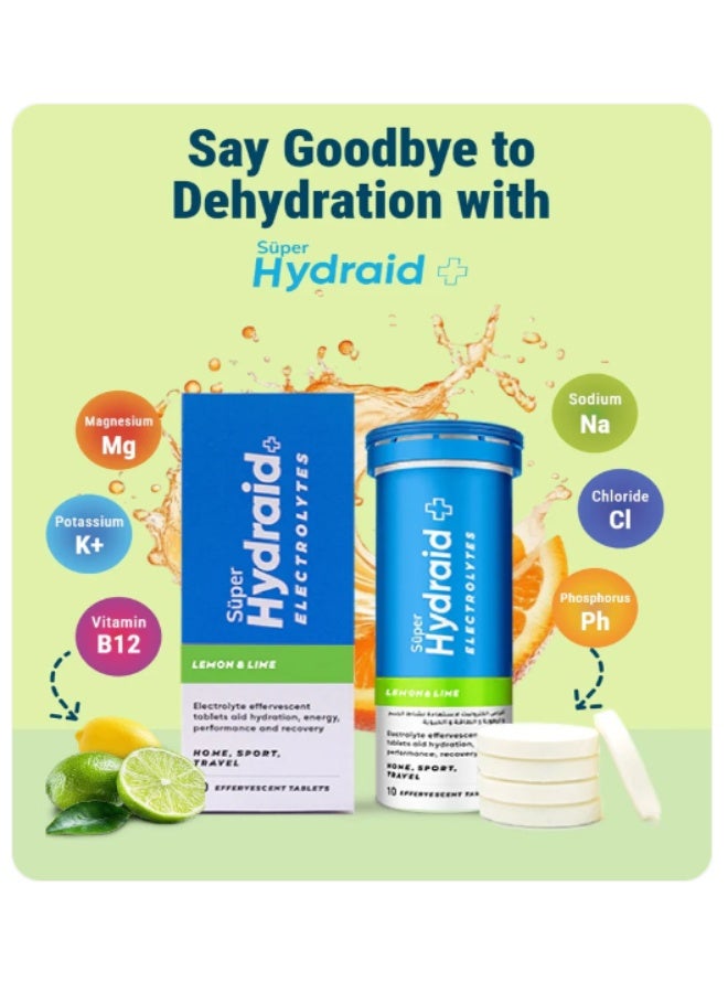 سوبر أقراص سوبر هايدرايد بنكهة الليمون والليمون الحامض، 10 أقراص - لترطيب الجسم وزيادة الطاقة - Image 4