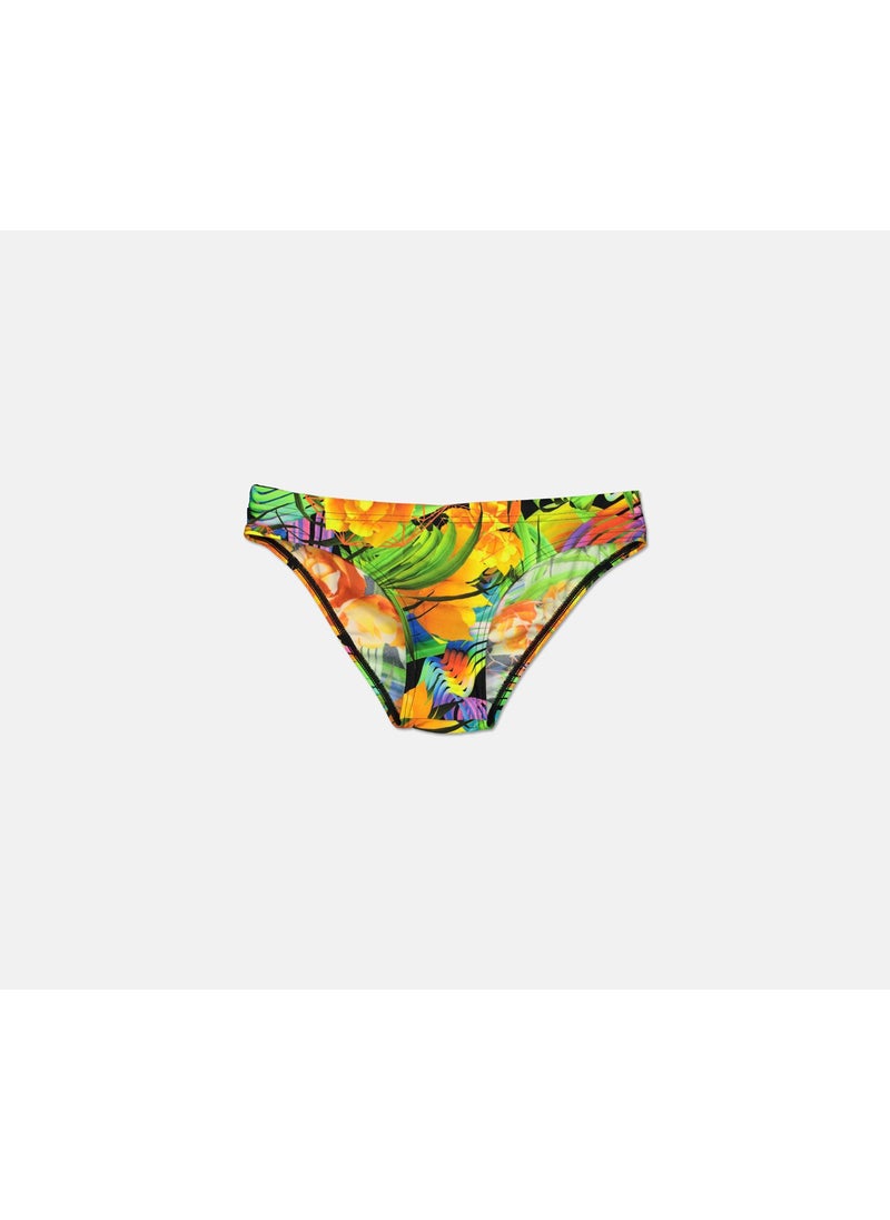 speedo Flipturns Funk Burst Two Piece Crossback Swimsuit, Orange Combo  - Image 2