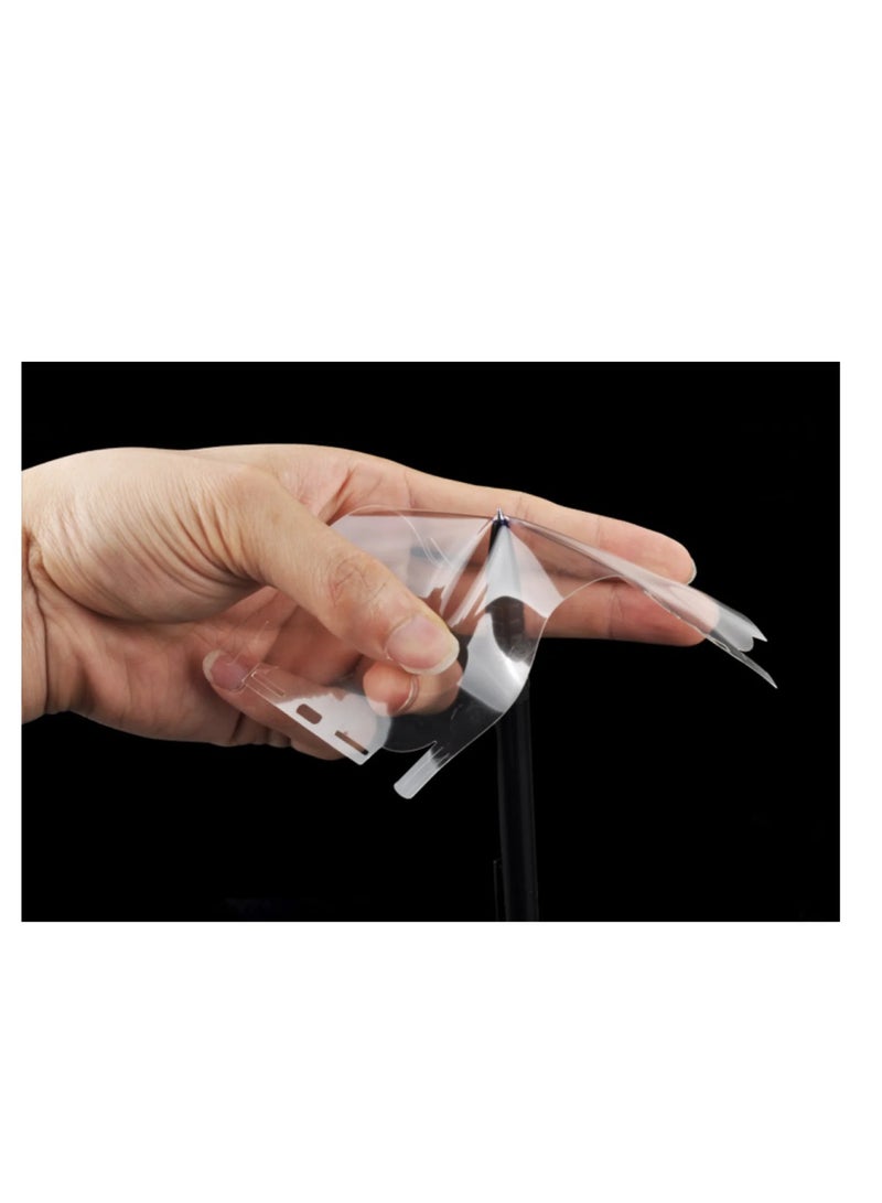 DIGI CORE iPhone Full Coverage Set iPhone 14 Screen Protector 3 Pack 6.1 Inch 2.5D Curved Edges With iPhone 14 Camera Lens And Anti-Scratch iPhone Back PVC Clear Sheet (iPhone 14,Yellow) - Image 2