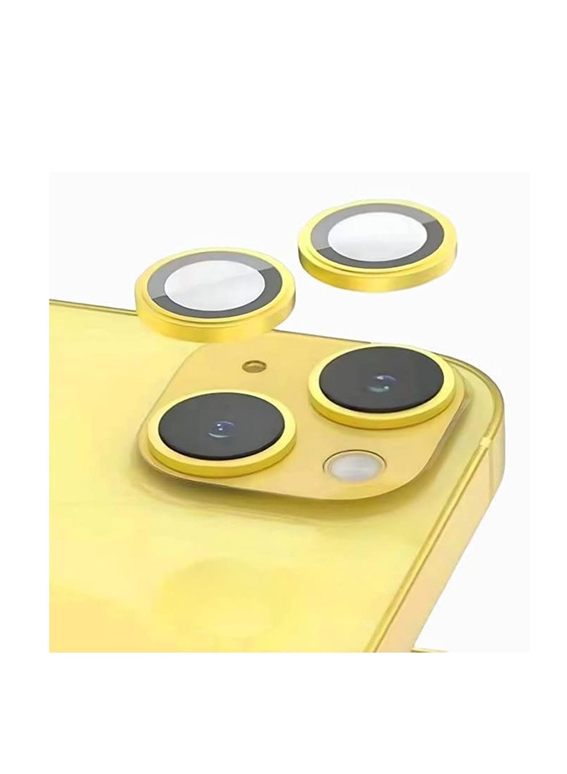 DIGI CORE iPhone Full Coverage Set iPhone 14 Screen Protector 3 Pack 6.1 Inch 2.5D Curved Edges With iPhone 14 Camera Lens And Anti-Scratch iPhone Back PVC Clear Sheet (iPhone 14,Yellow) - Image 5