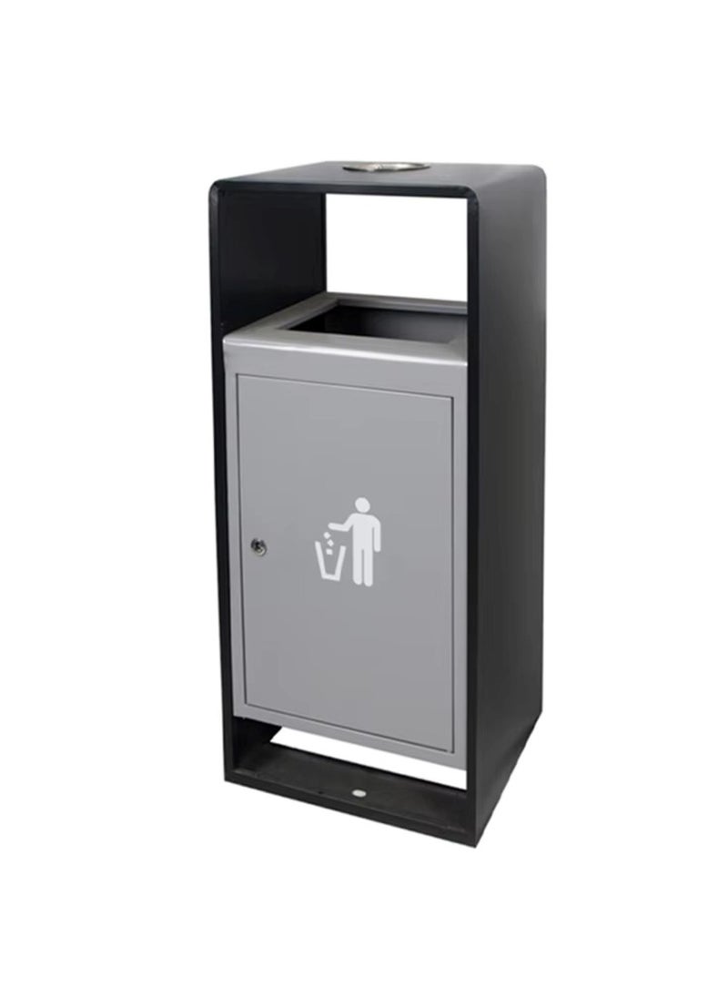 Huitich Durable Outdoor Dustbin for Home and Commercial Use Black  - Image 1