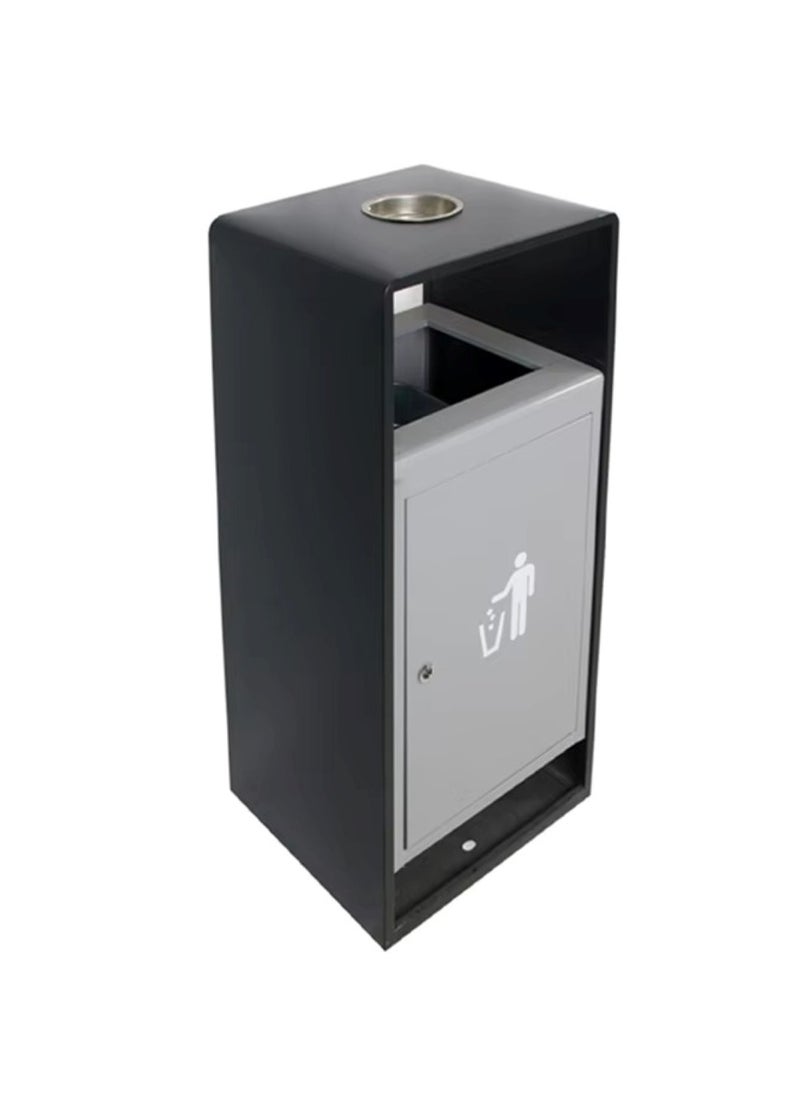 Huitich Durable Outdoor Dustbin for Home and Commercial Use Black  - Image 2