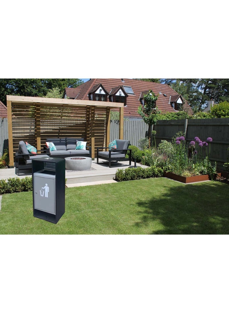 Huitich Durable Outdoor Dustbin for Home and Commercial Use Black  - Image 5