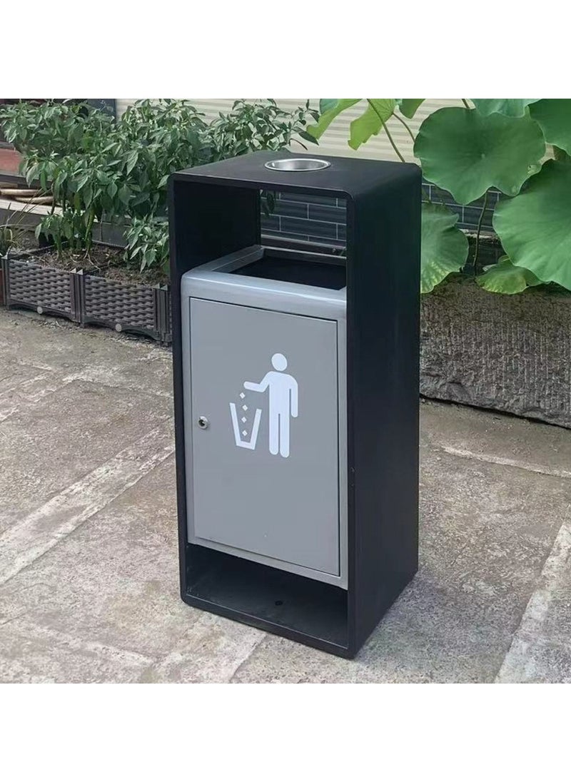 Huitich Durable Outdoor Dustbin for Home and Commercial Use Black  - Image 4
