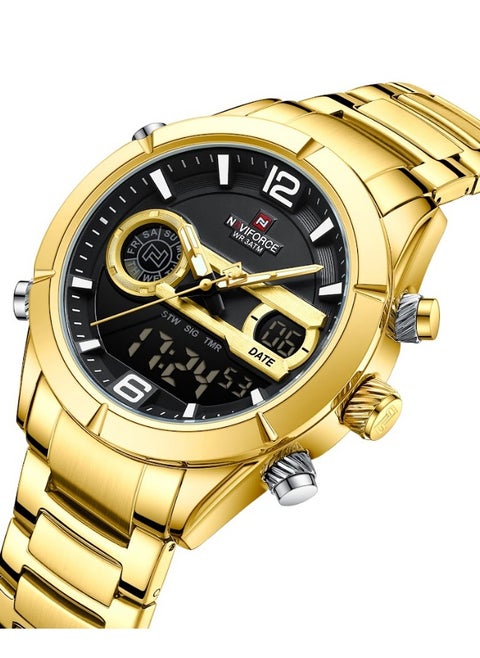 Men's Luxury Fashion Quartz Watches LCD Display Digital 3ATM Waterproof Sport Chronograph Watch NF9232