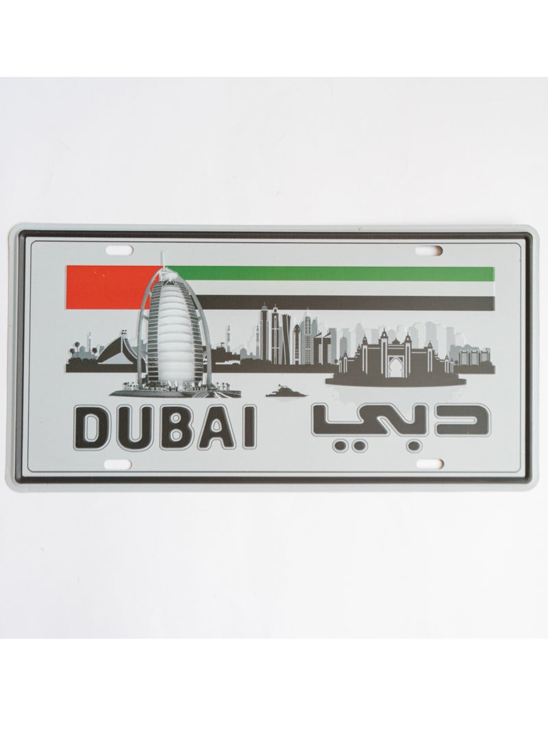 971ميديا لافتة دبي المعدنية للمنزل والمطبخ والمقاهي والجدران - Image 1