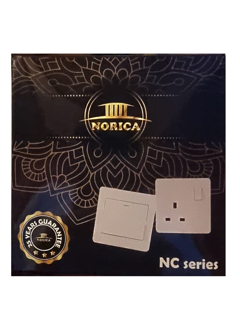 Norica Malaysian wall socket with two USB ports, white, 10 pieces - Image 2