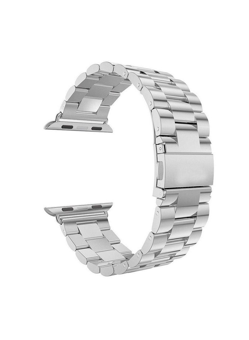 Metal Bands Compatible with Apple Watch Band 45mm, Stainless Steel Magnetic Absorption Strap, Wristband for iWatch Band for Apple Watch Series 7/ - Image 2