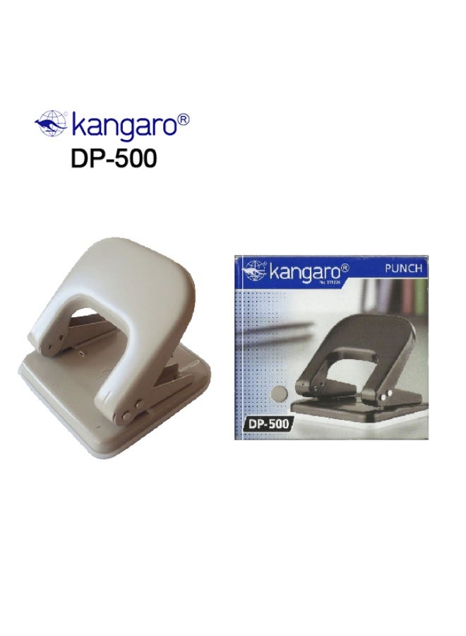 Kangaro DP-500 Metal Desk Paper Punch 20 Sheets Capacity with Lock System - Image 4