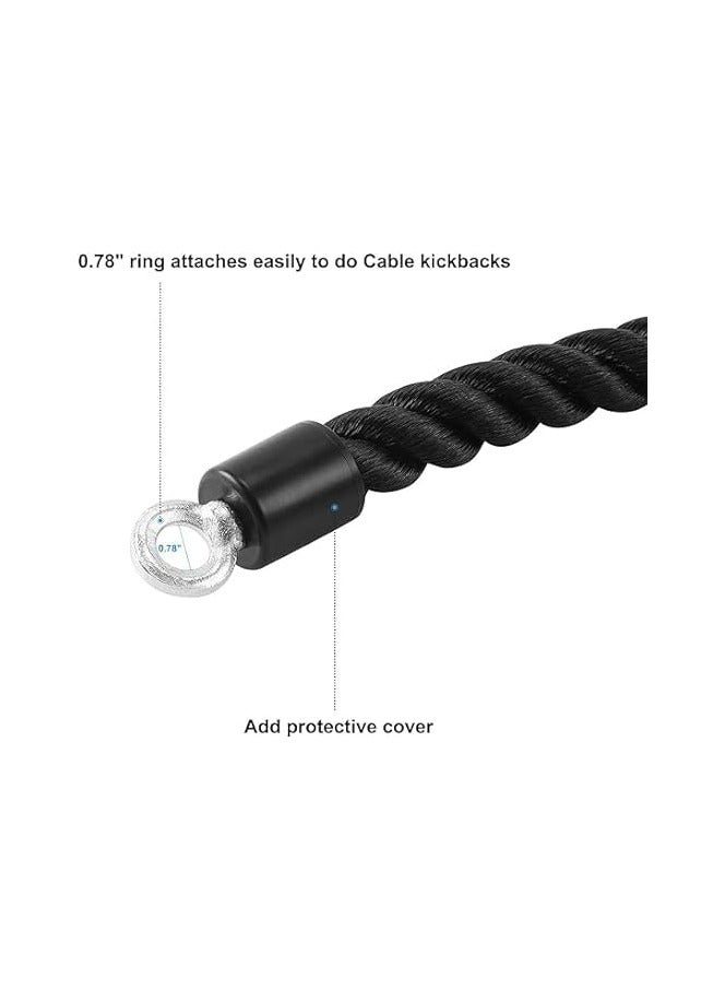 حبل سحب بمقبض واحد، مرفق تمرين عضلات ثلاثية الرؤوس لآلات الكابلات، تمرين بكرة الصالة الرياضية من أجل قوة الذراع وقوة القبضة. تدريب العضلة ثلاثية الرؤوس والعضلة ذات الرأسين والظهر والكتفين وABS. - Image 4