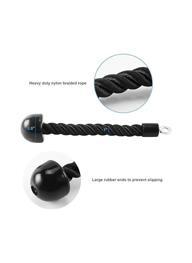 حبل سحب بمقبض واحد، مرفق تمرين عضلات ثلاثية الرؤوس لآلات الكابلات، تمرين بكرة الصالة الرياضية من أجل قوة الذراع وقوة القبضة. تدريب العضلة ثلاثية الرؤوس والعضلة ذات الرأسين والظهر والكتفين وABS. - Image 5