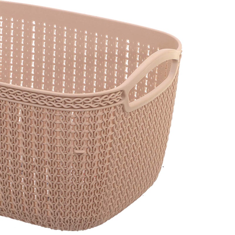 Kuber Industries Kuber Industries Unbreakable Plastic Multipurpose Large Size Flexible Rectangular Storage Baskets/Fruit Vegetable Kitchen Organizer With Handles (Assorted, Ctktc30616) - Image 5