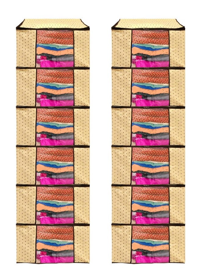 Shaping Fabric Garment Cover Non-Woven 90 GSM with Transparent Window & Double Metal Zipper - Pack of 12 | Dustproof Clothes Storage Bag for Sarees, Suits, Jackets, Shirts SCSDRL1682493517524148523990 - Image 1