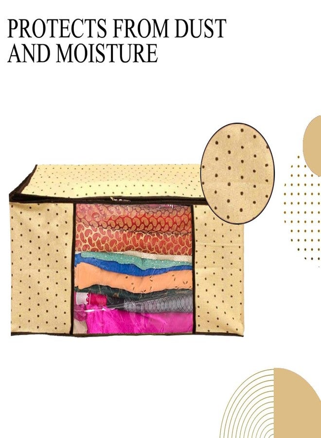 Shaping Fabric Garment Cover Non-Woven 90 GSM with Transparent Window & Double Metal Zipper - Pack of 12 | Dustproof Clothes Storage Bag for Sarees, Suits, Jackets, Shirts SCSDRL1682493517524148523990 - Image 3