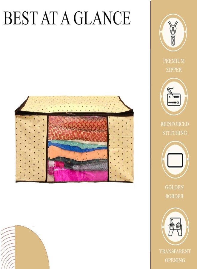 Shaping Fabric Garment Cover Non-Woven 90 GSM with Transparent Window & Double Metal Zipper - Pack of 12 | Dustproof Clothes Storage Bag for Sarees, Suits, Jackets, Shirts SCSDRL1682493517524148523990 - Image 4