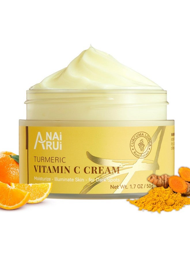 ANAI RUI Vitamin C Face Moisturizer, Turmeric Vitamin C Face Cream For Dark Spots,Uneven Skin Tone And Wrinkles，Anti-Aging Brightening Facial Cream For Dull And Dry Skin, 1.7 Oz - Image 1