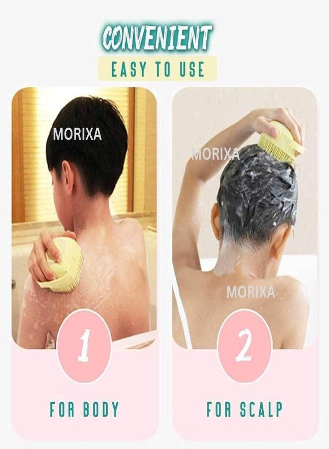 MORIXA Body (1 Piece Scruber + 1 Bath Belt Combo) Exfoliating Shower Brush for Deep Cleansing & Smooth Skin | Soft Cotton Unisex Robe | Ideal Spa Gift Set for Men & Women - Image 2