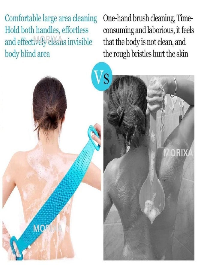 MORIXA Body (1 Piece Scruber + 1 Bath Belt Combo) Exfoliating Shower Brush for Deep Cleansing & Smooth Skin | Soft Cotton Unisex Robe | Ideal Spa Gift Set for Men & Women - Image 4