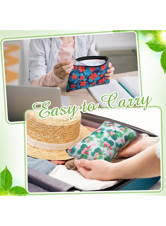 Reginary 20 Pieces Cosmetic Bag for Women, Roomy Makeup Bags with Zipper Toiletry Bag Pouch Travel Packing Accessory Organizer Gifts, 7 x 4.3 Inches (Summer) - Image 5