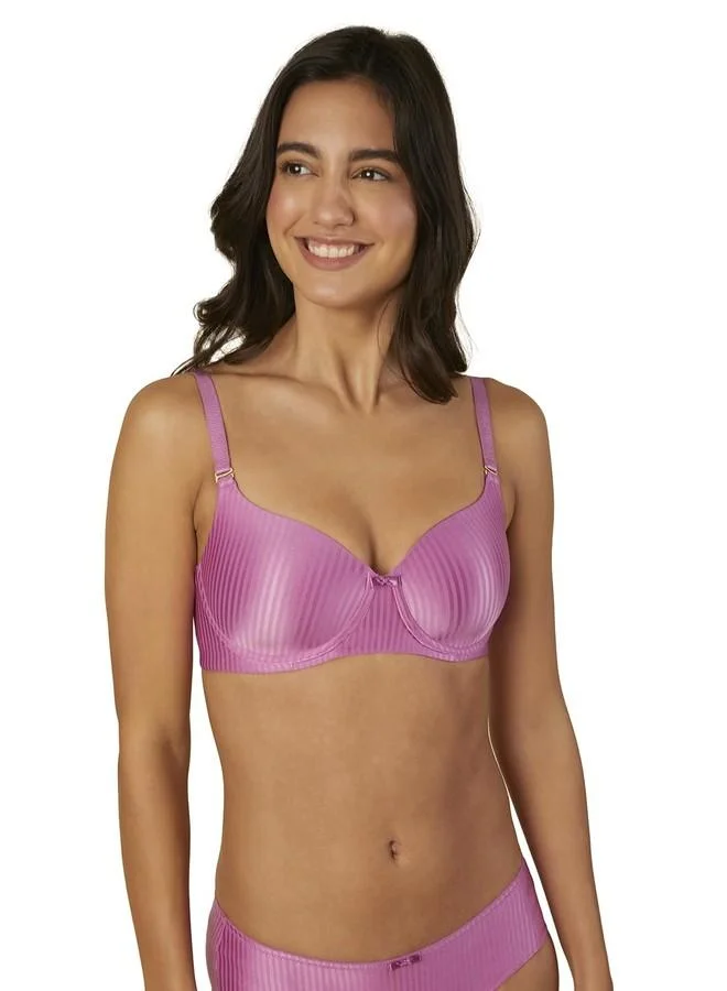 ترايامف Triumph Women's Polyamide Wire Free Casual T-Shirt Bra (110I648_Purple