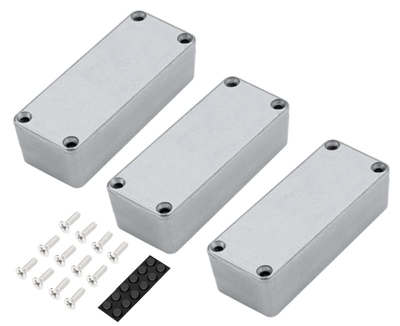 DAIERTEK 3pcs 1590A Metal Guitar Pedal Enclosure 92x38x31mm Diecast Aluminum Stomp Box Case Unfinished for Guitar Effect - Image 1
