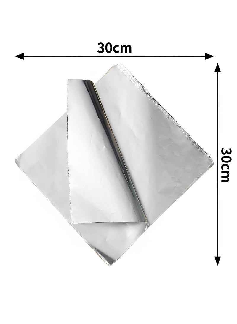 BELANO Aluminum Foil ,Heavy Duty Non-stick Foil, Heat Resistant Grilling and Baking Foil, for BBQ and Air Fryer, 30x30 cm, 100 Sheets - Image 2
