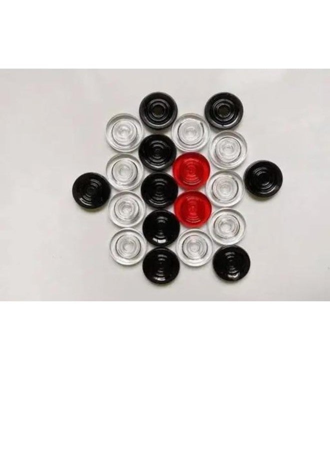 AOKO Ludo, Chess Goti with Dice, Acrylic Carrom Coin with Striker and Powder - Image 4