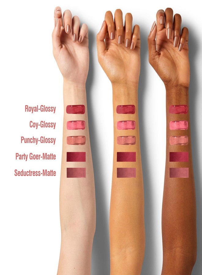 إف في أحمر شفاه سائل عالي اللمعان من إف في، يدوم طويلاً وغير لزج، نباتي ولم يُختبر على الحيوانات، مغذي وملمع شفاه غني بالأصباغ، لون كوي-غلوسي - Image 4