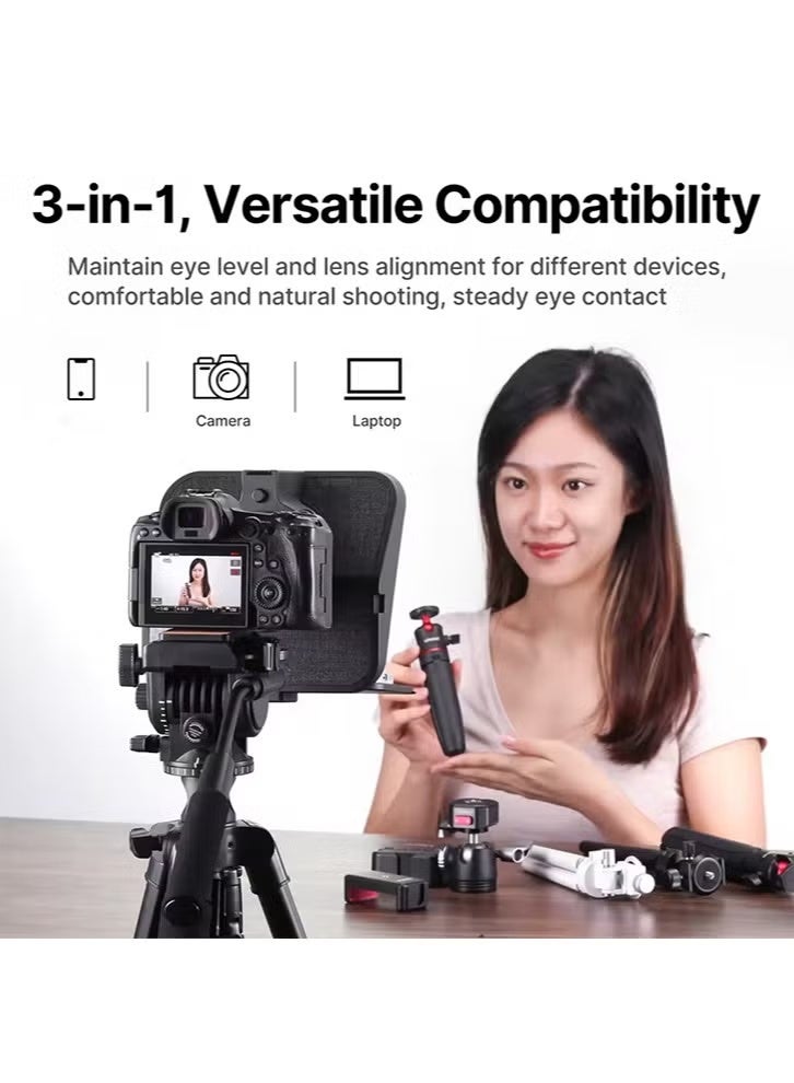 Ulanzi RT02 Universal Teleprompter Prompter DSLR Camera Smartphone Tablet Laptop Teleprompter Live Streaming Video Recording - Image 5