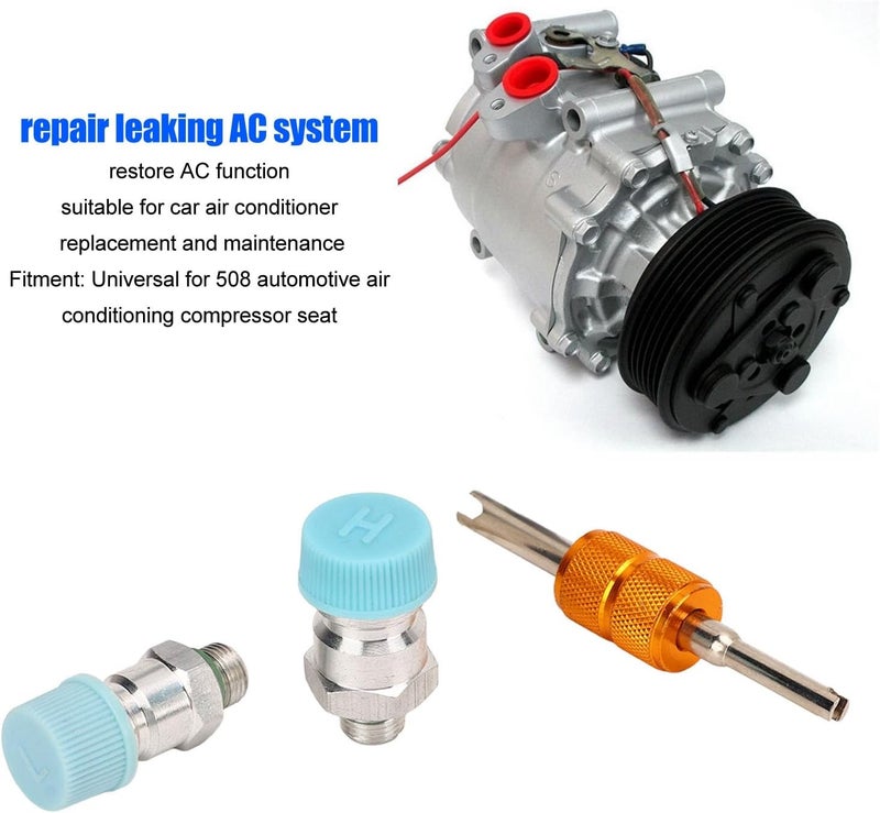 Space saving design picks 3Pcs Air Conditioning Valve Core Kit, AC System Charging Port Seal Caps, Cap Valve AC System Seal Kit for 508 Car AC Compressor Seat, Premium Metal Material with Valve Core Tool an Worldwide simple practical design Simple upgraded construction Domestic distribution ready Polished safe edge Multi-color available build Light precision processed material Local supply chain stock Gulf climate upgraded quality Economical upgraded quality Budget friendly trendy design Trendy natural tone options Trendy versatile build Advanced minimal build KSA stocked goods Fast intercity distribution Wide use compliant quality Demand-based stock planning Set product combo compatible Nationwide warehouse layout Secure equipped warehouse Fixed delivery schedule Affordable fast purchase options Daily use improved quality Market popular practical build - Image 4