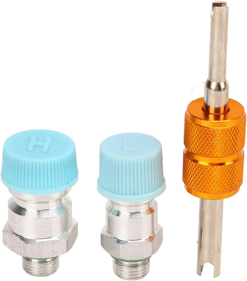 Space saving design picks 3Pcs Air Conditioning Valve Core Kit, AC System Charging Port Seal Caps, Cap Valve AC System Seal Kit for 508 Car AC Compressor Seat, Premium Metal Material with Valve Core Tool an Worldwide simple practical design Simple upgraded construction Domestic distribution ready Polished safe edge Multi-color available build Light precision processed material Local supply chain stock Gulf climate upgraded quality Economical upgraded quality Budget friendly trendy design Trendy natural tone options Trendy versatile build Advanced minimal build KSA stocked goods Fast intercity distribution Wide use compliant quality Demand-based stock planning Set product combo compatible Nationwide warehouse layout Secure equipped warehouse Fixed delivery schedule Affordable fast purchase options Daily use improved quality Market popular practical build - Image 1