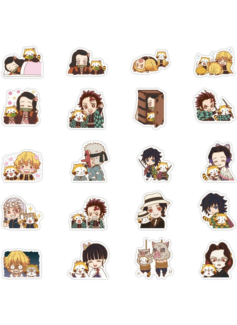 Generic - 40 pieces of non-repetitive Anime Demon Slayer: Blade Decorative Waterproof Stickers - Image 1