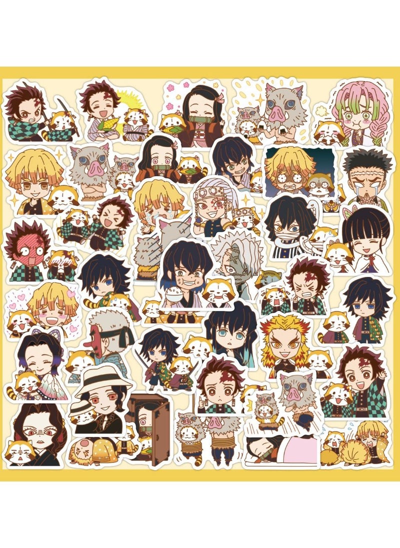 Generic - 40 pieces of non-repetitive Anime Demon Slayer: Blade Decorative Waterproof Stickers - Image 1