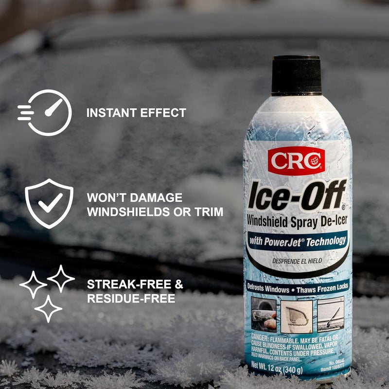 CRC Ice-Off Windshield Spray De-Icer, 12 Wt Oz, 05346 - Image 2