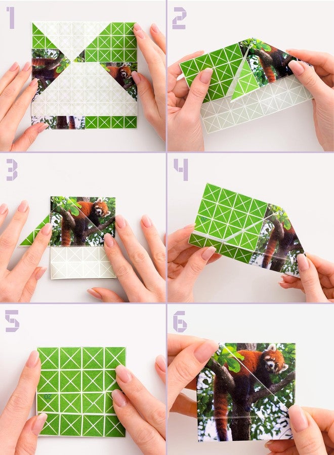 FOLDOLOGY فولدولوجي - لعبة ألغاز الأوريغامي! ألغاز ذهنية للأطفال والمراهقين والبالغين | هدية مثالية لسلة عيد الفصح، هدية للأعمار من 10 سنوات فما فوق، لعبة سفر، لعبة تعليمية | اطوِ الورقة، أكمل الصورة | 100 لغز - Image 2
