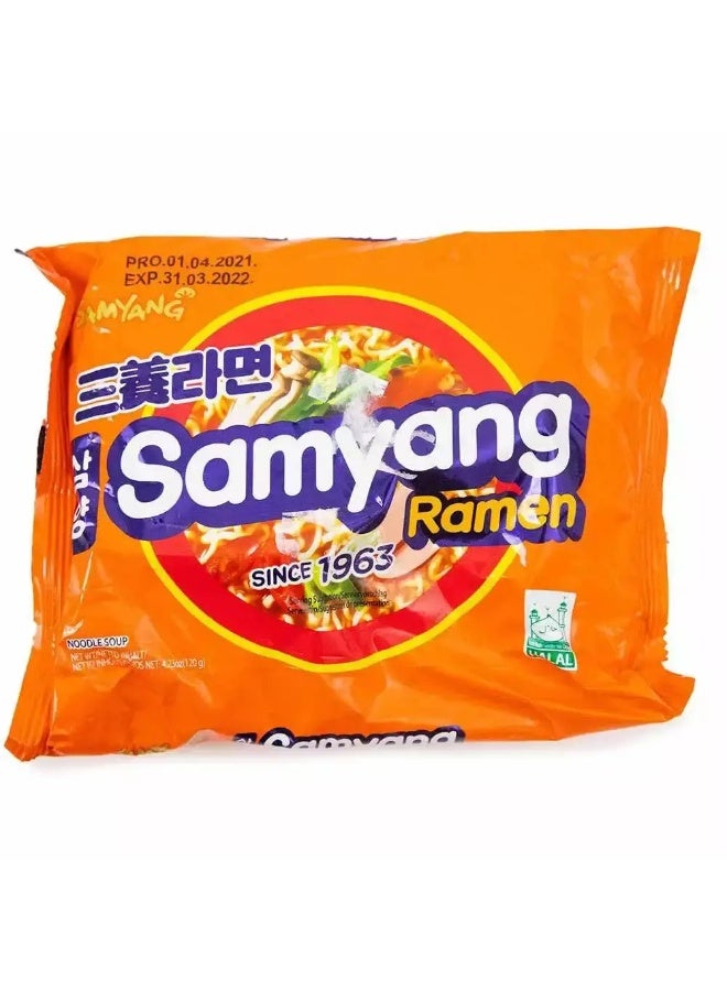 Samyang Samyang Ramen Noodles Soup Pack 120gm - Image 1