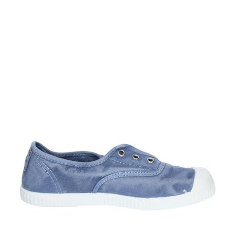 Cienta Kids Canvas Slip On Sneakers for Girls and Boys - Denim, 32 EU (1 M US Little Kid) - Image 4