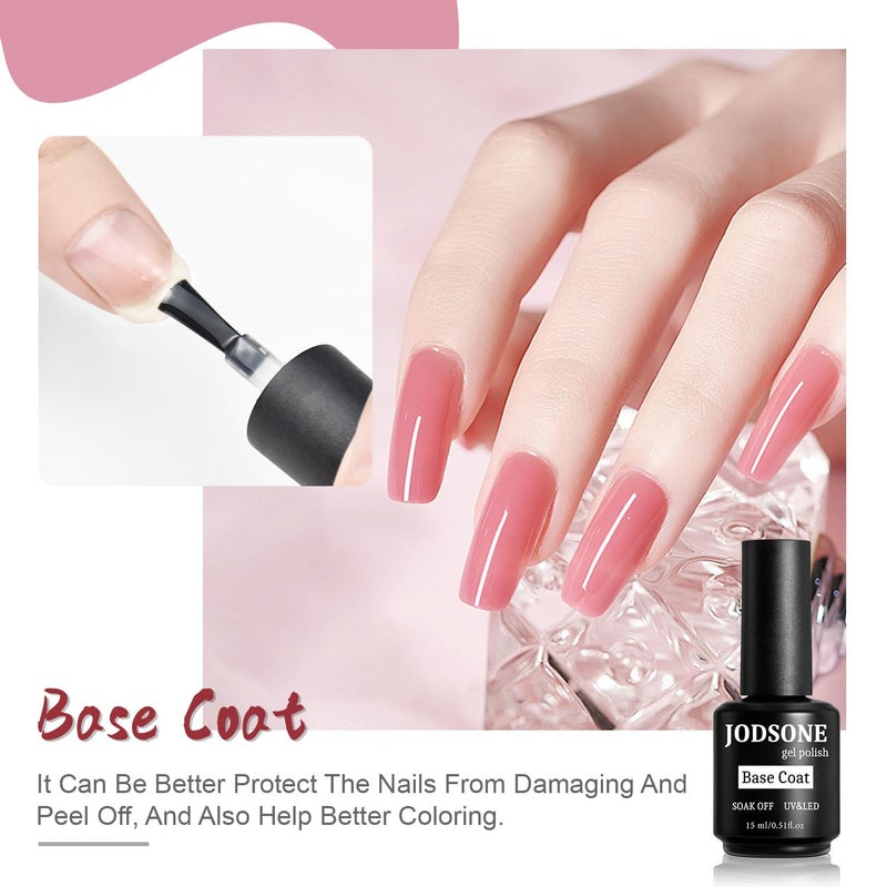 JODSONE 4 Bottles of 15 ML Capacity Builder Gel Nail Kit Building Nail for Extending Nails Need to Cured By Nail Lamp - Image 2