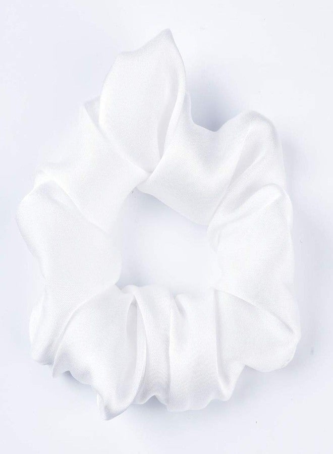 Blubby ربطات شعر من الساتان الناعم - ربطات شعر متينة، حاملات ذيل حصان للنساء أو الفتيات - ربطات شعر مطاطية، ربطات شعر وإكسسوارات شعر - ناعمة، لامعة ومريحة، عبوة من قطعتين، أسود وأبيض - Image 4