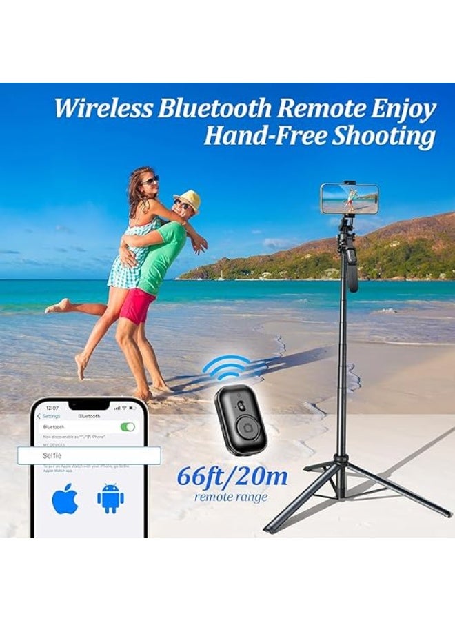 ترايبود وسيلفي ستيك قابل للتمديد 240 سم – حامل محمول للهاتف مع ريموت، دوران 360°، خفيف وسهل الحمل – مثالي للسفر، الفلوجينج والتصوير - Image 3