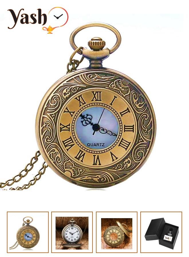 ياش روماني ستايل كوارتز مجموعة ساعات الجيب - Image 1
