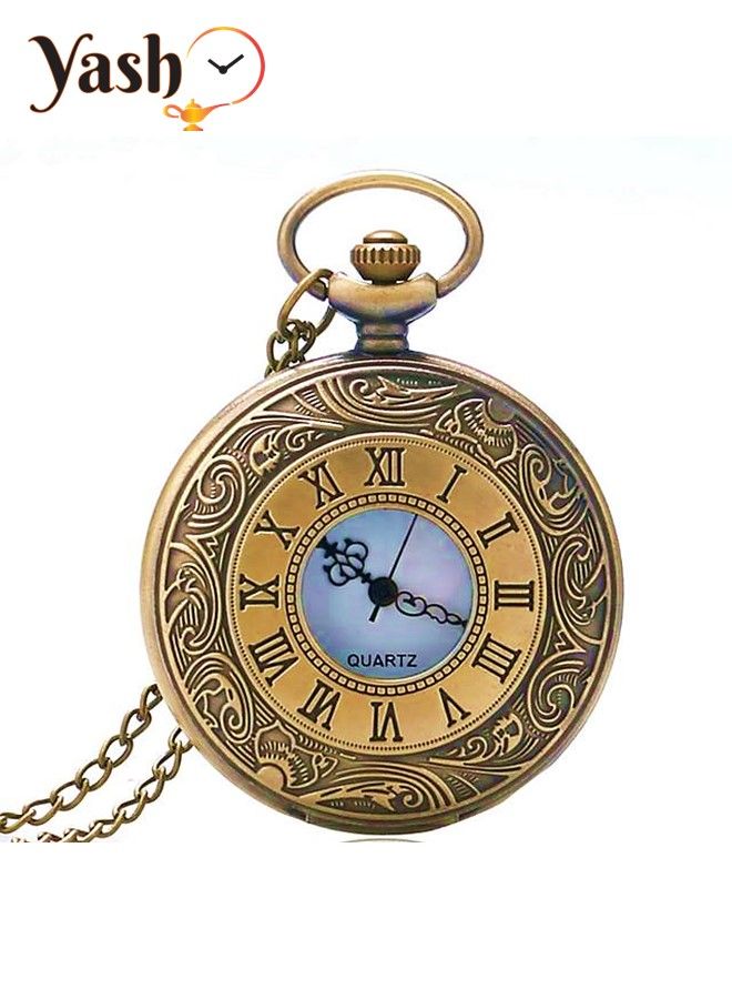 ياش روماني ستايل كوارتز مجموعة ساعات الجيب - Image 2