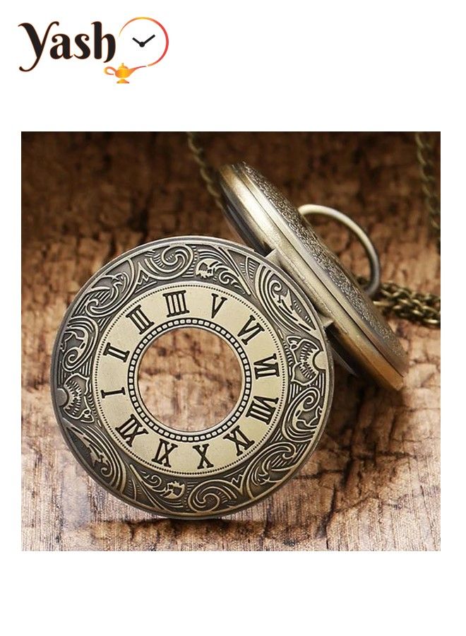 ياش روماني ستايل كوارتز مجموعة ساعات الجيب - Image 3