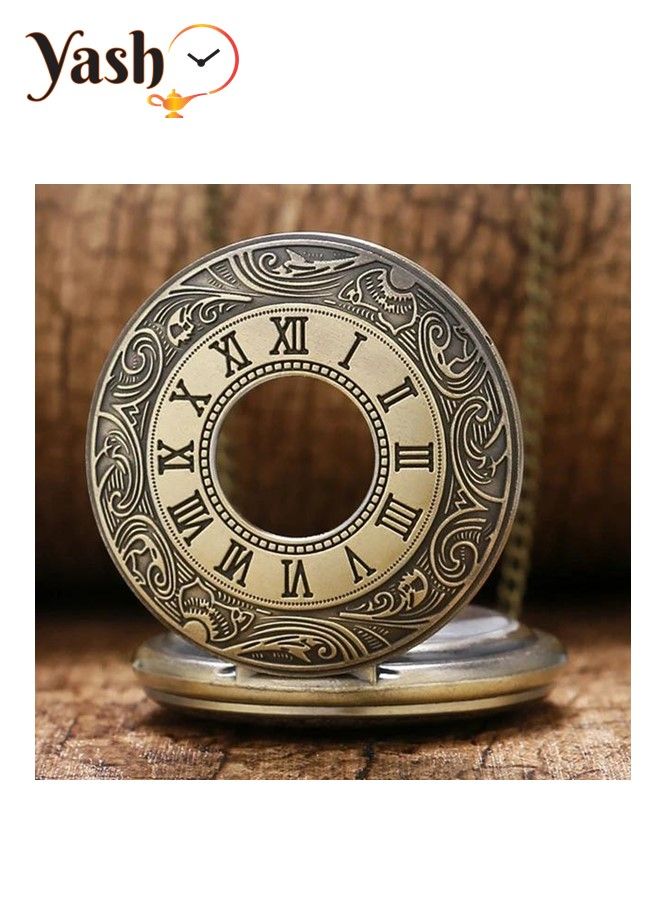 ياش روماني ستايل كوارتز مجموعة ساعات الجيب - Image 4