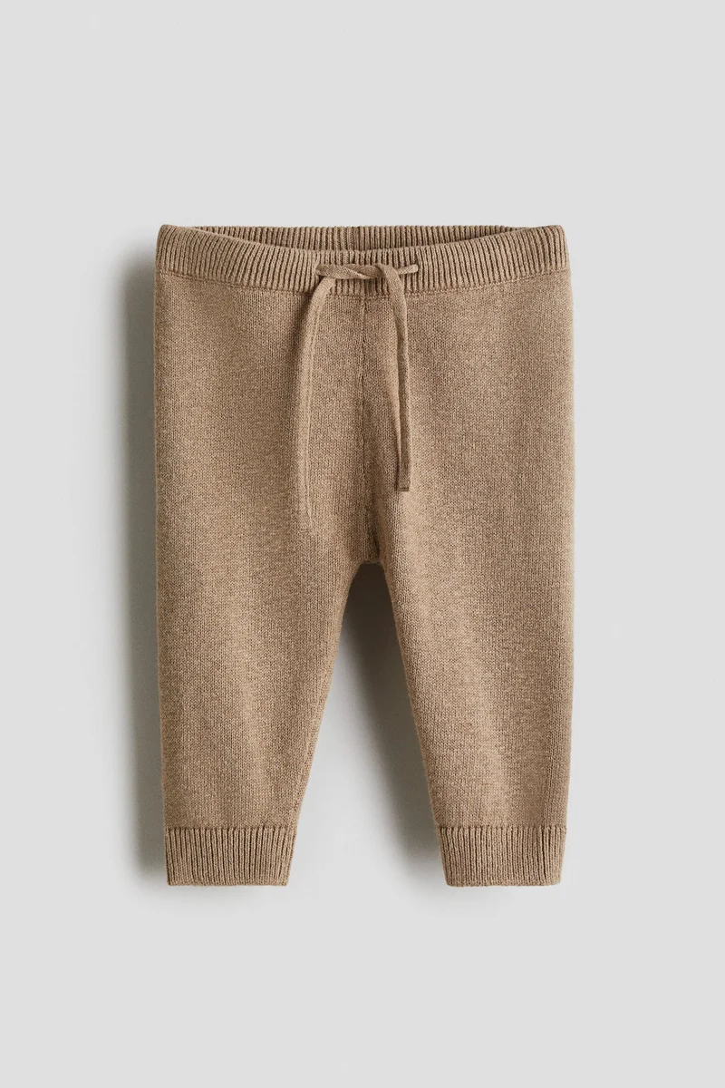 H&M Fine-knit cotton joggers